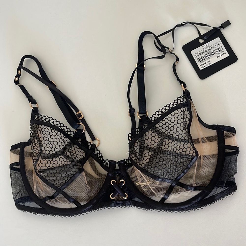 Honey Birdette Toni Bra black size 34DD